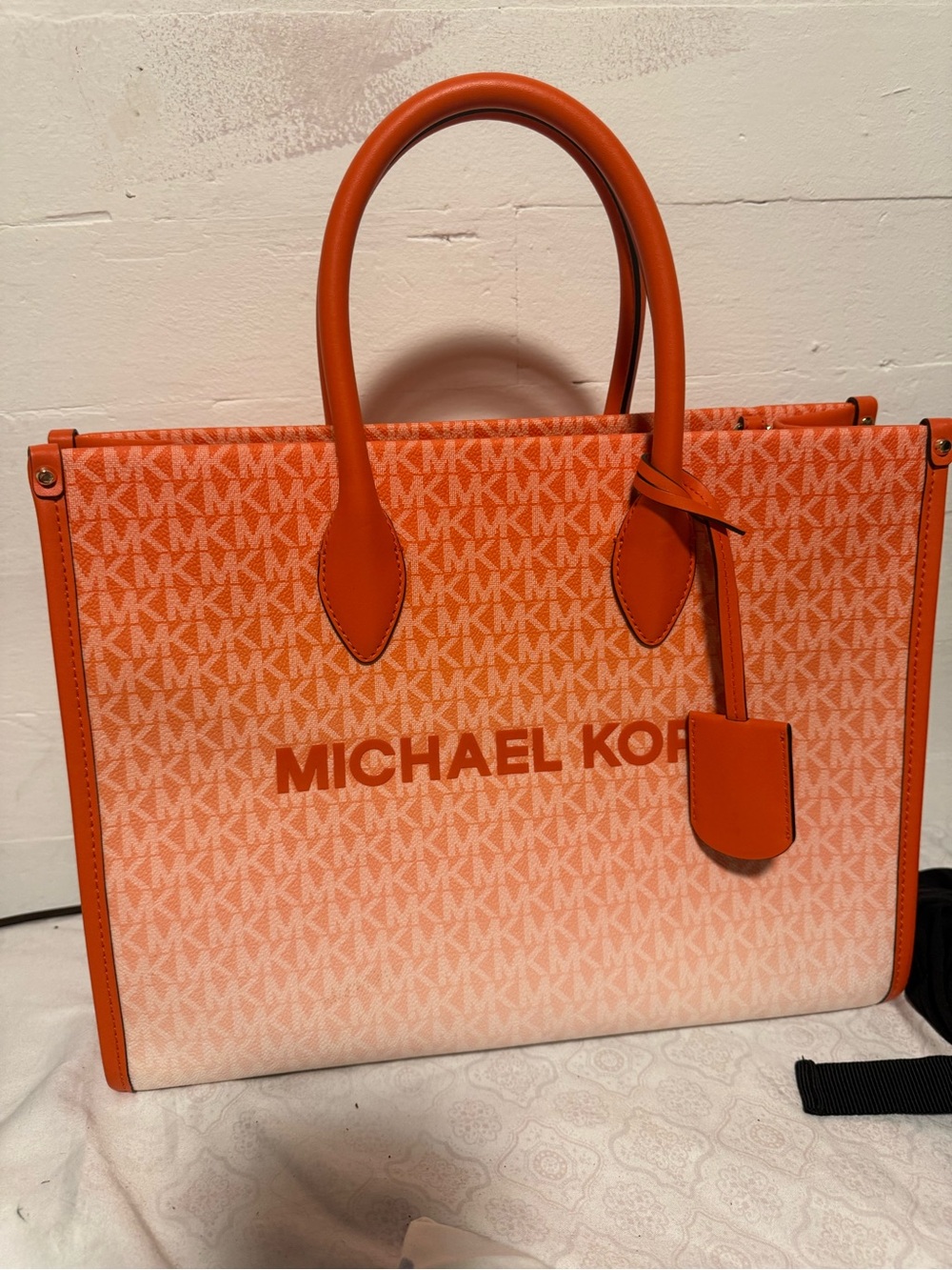 Michael Kors Orange Signature Gradient Tote